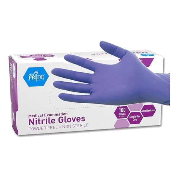 MedPride Powder-Free Nitrile Exam Gloves